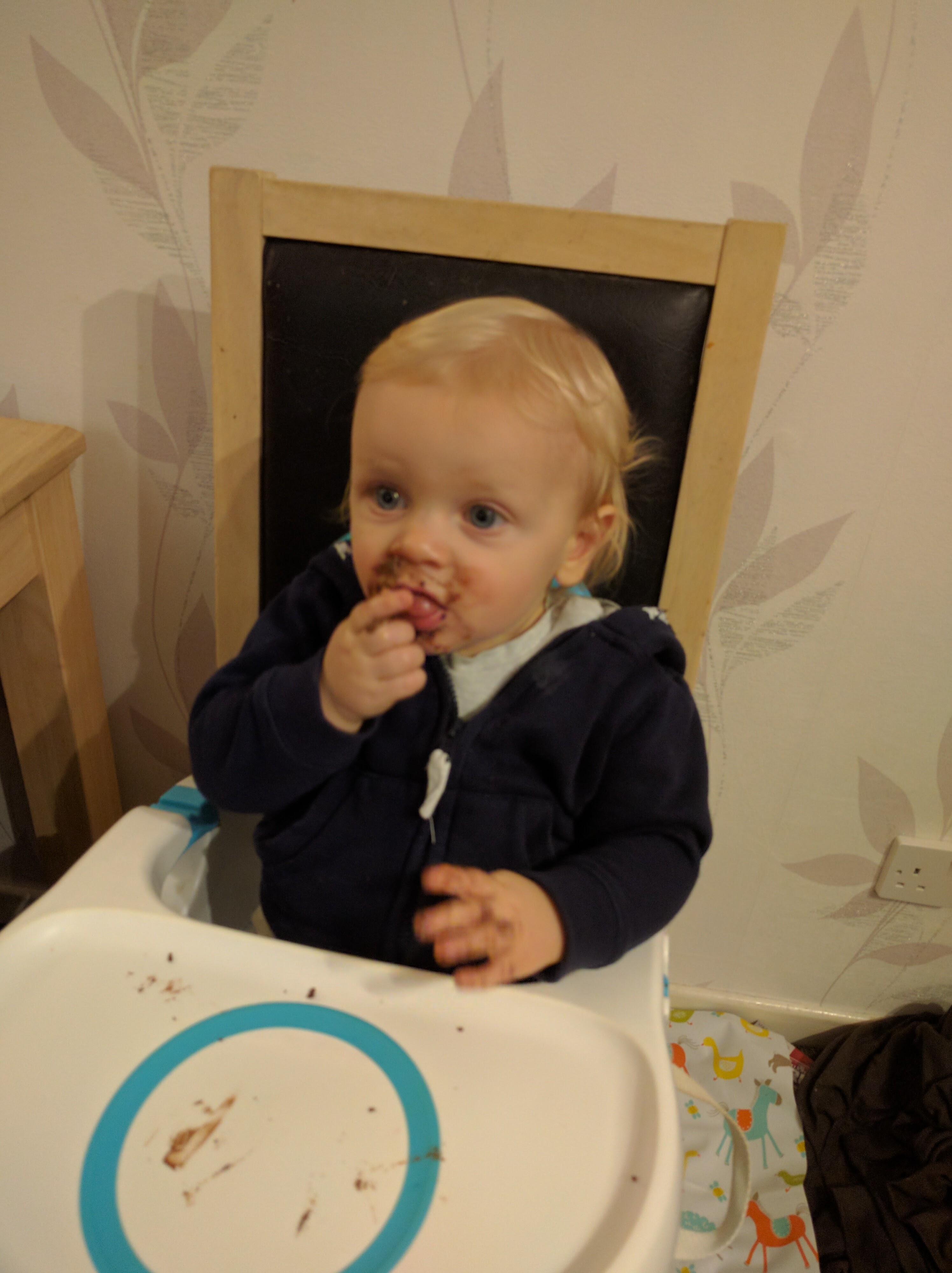 Ethan eating Cake